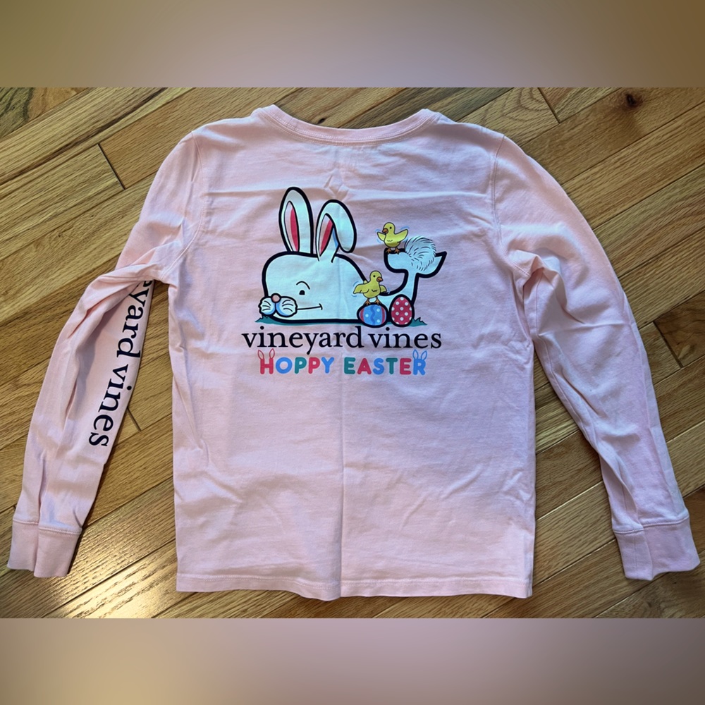 Girls Vineyard Vines Easter Shirt, Size M (10-12)